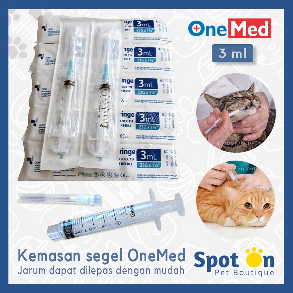 Spet 3ml Jarum Lepas Pasang | Syringe Spuit Tanpa Jarum 3 cc 3 ml 3cc | Alat Bantu Obat / Makan Hewan