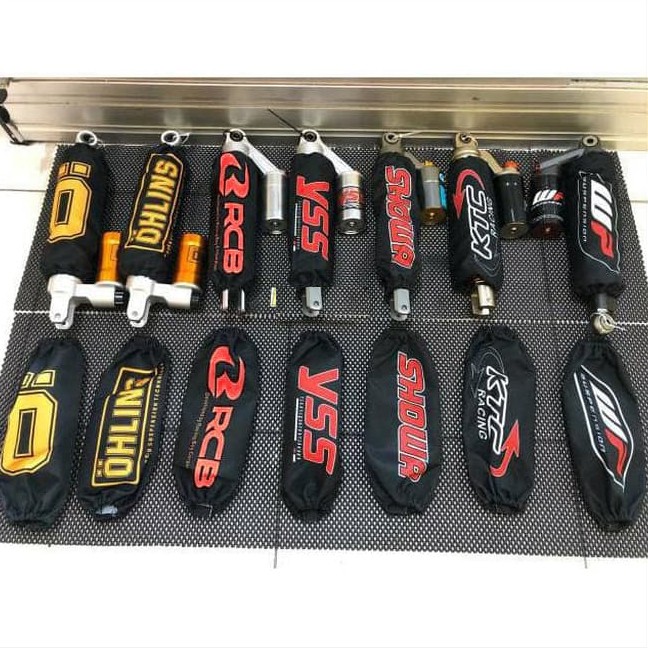 Cover sarung shock shockbreaker per belakang motor bebek matic kopling Sarung shock breaker dan cover shock belakang Motor Universal Bahan Nylon Anti Air