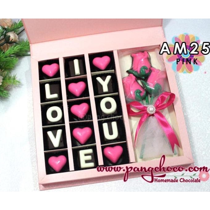

pangchoco cokelat valentine unik untuk kado spesial warna pink