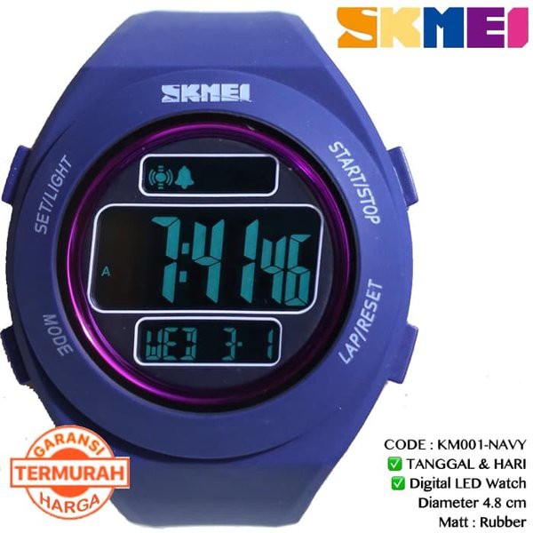 Super Murah - Jam tangan pria casio Gshock tali karet digital qnq skmei ripcurl cowo - RED