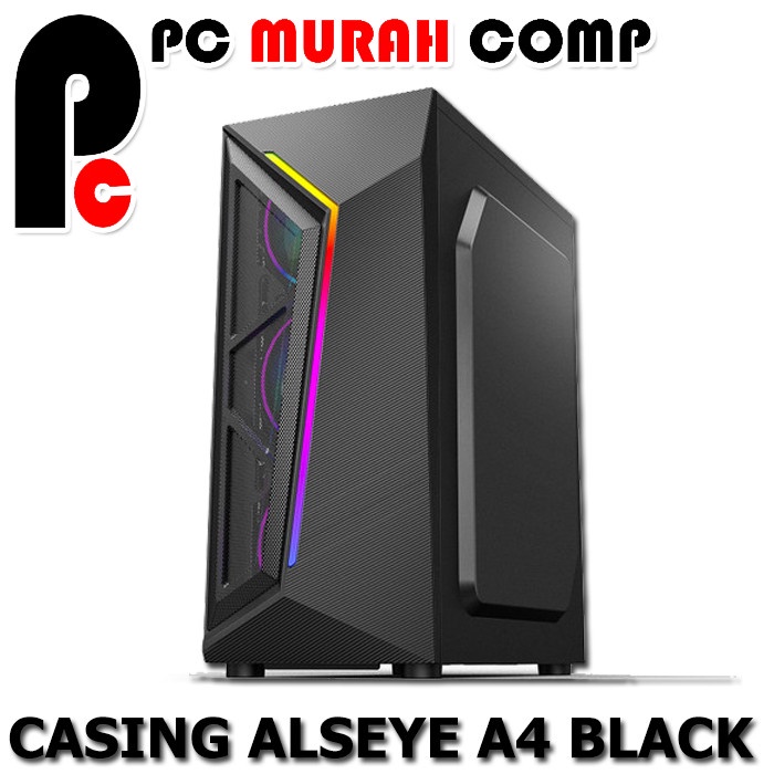 Alseye PC Casing Gaming Case A4 HITAM