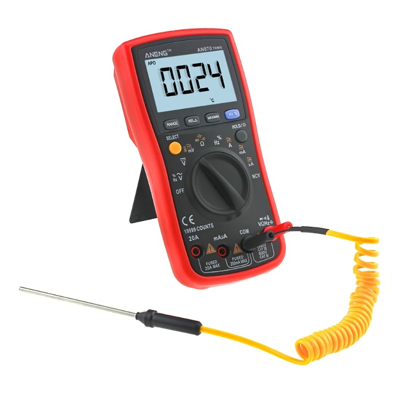 Mary AN870 Multimeter Digital 19999 Hitungan True-RMS Untuk Mengukur Tegangan / Arus Listrik