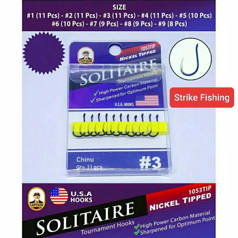 Kail Pancing Captain Solitaire Chinu Tournament hooks