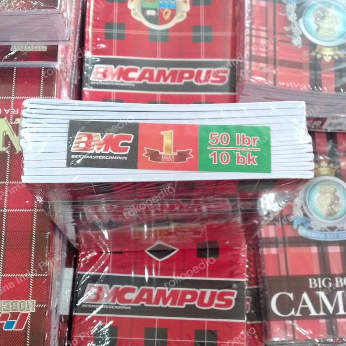 

Jualan Buku Tulis Bmc Campus 50 Lembar (1Pak Isi 10 Buku) Limited