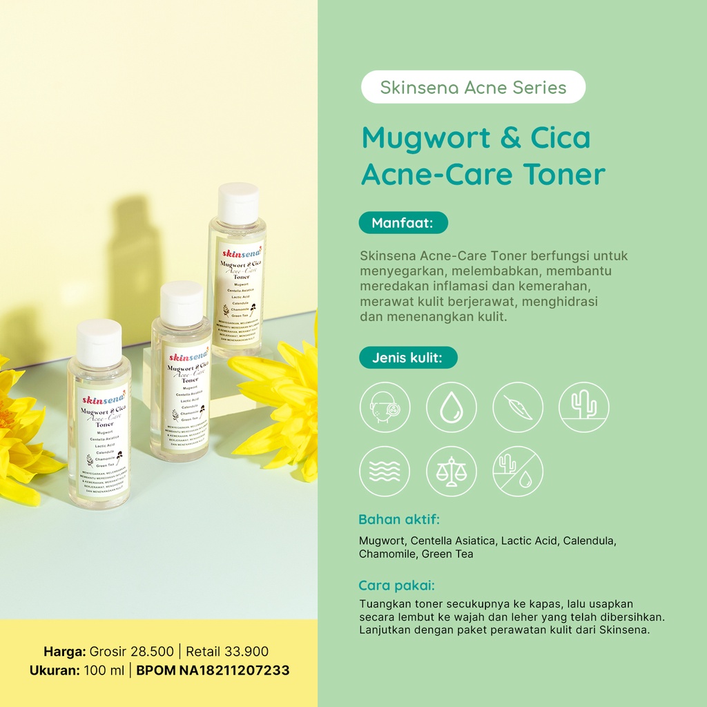 Paket Skinsena Mugwort &amp; Cica Acne-Care Series