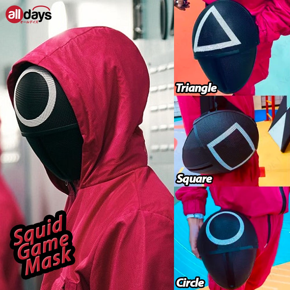 Alldays Topeng Squid Game 10 Varian / Squid Game Mask / Topeng Pesta Halloween