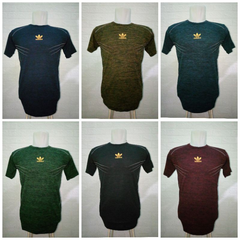 Kaos Olahraga Adidas Baju Fitness Lari Sepeda Bola