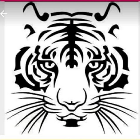 Sticker Harimau tutup Tangki Mobil Macan