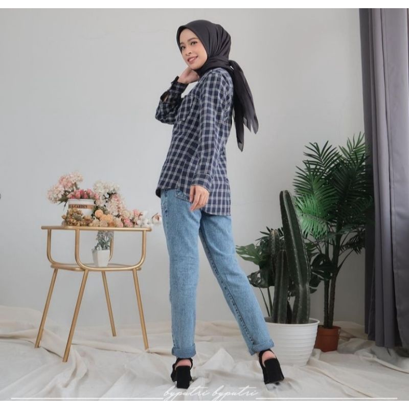 Kemeja Flanel Pria Lengan Panjang Motif Kotak Kotak Kualitas Premium Hem Flanel Unisex Baju Flanel Pria Flanel Terbaru 2022