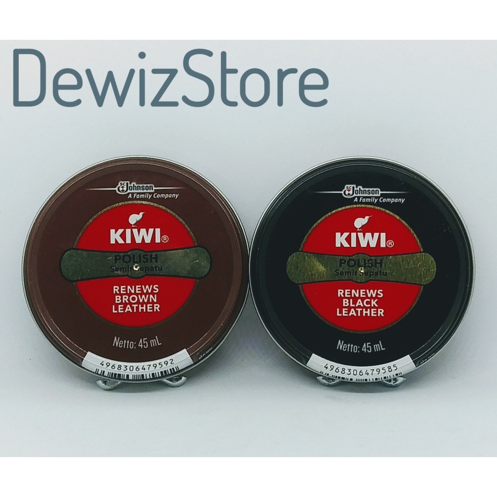 KIWI POLISH SEMIR SEPATU RENEWS BLACK &amp; BROWN LEATHER - 45ML