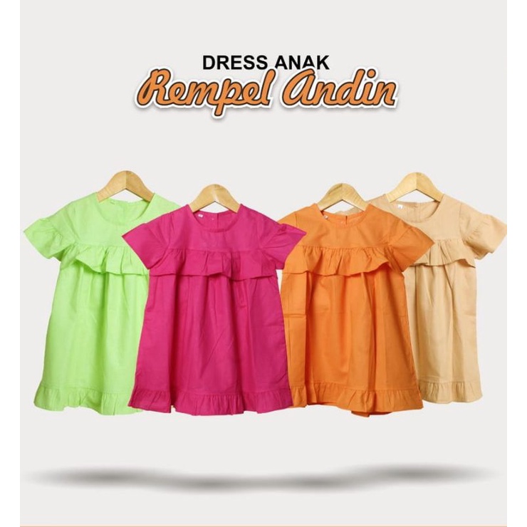 Dress Anak 1-6 Tahun, Baju Anak Perempuan, Dress Anak Andin, Baju Dress Anak Perempuan
