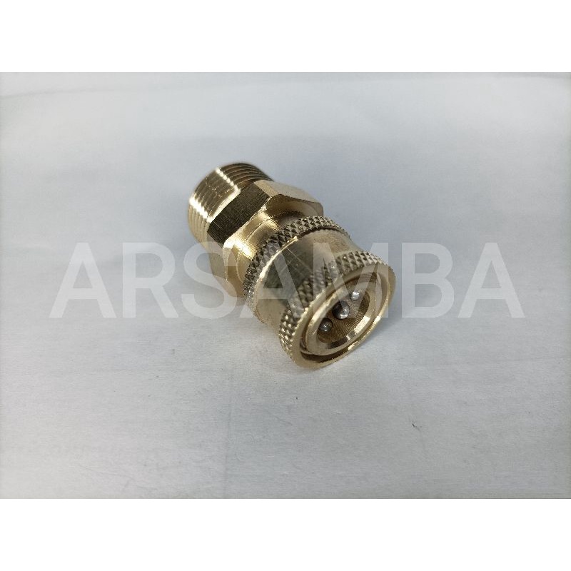Quick Coupler 1/4" Female ulir luar M22