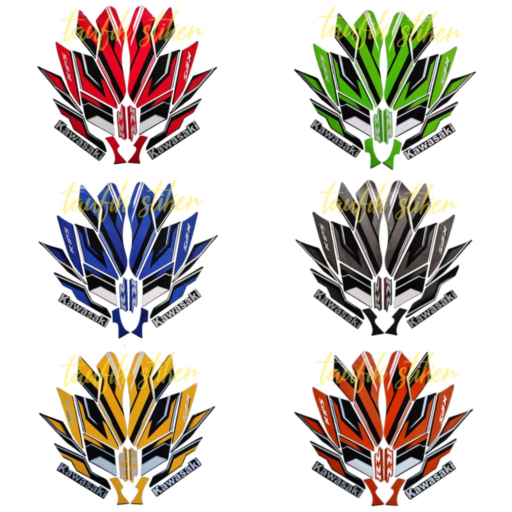 STRIPING LIS BODY MOTOR KAWASAKI NINJA RR 2015 SE 150 SEPASANG STANDAR FULL SET