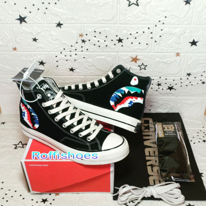 bape heart converse