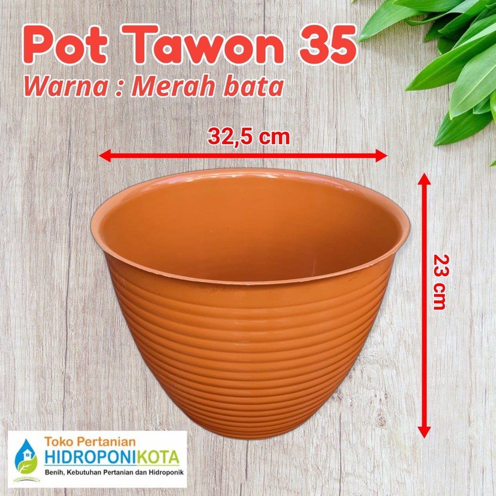 SUSAN - POT GOCCIE 36 merah bata - pot tawon - pot tanaman - pot bunga - pot plastik