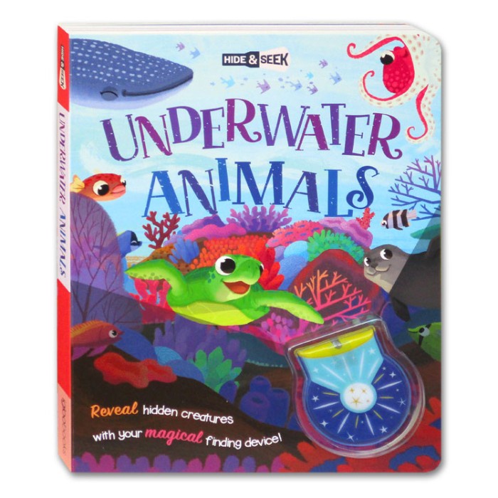 Hide & Seek Underwater Animals Magical Lights Book Reveal Hidden Creat
