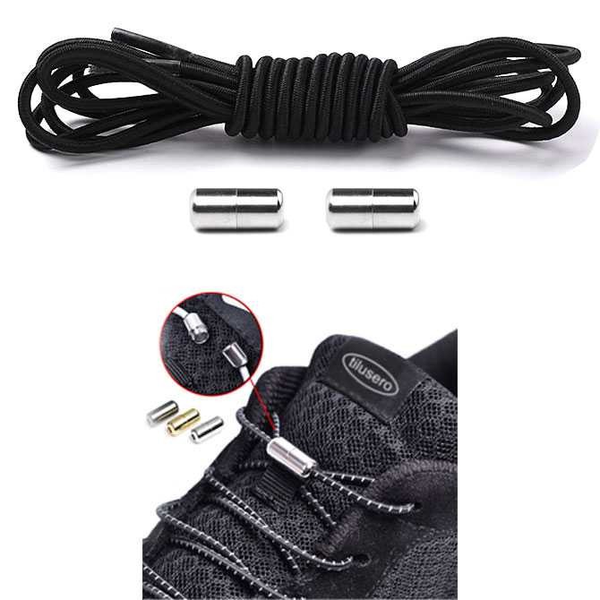 Bergaransi ! Tilusero Tali Sepatu Lazy Lace No Tie Shoelaces 1 Pair - F053