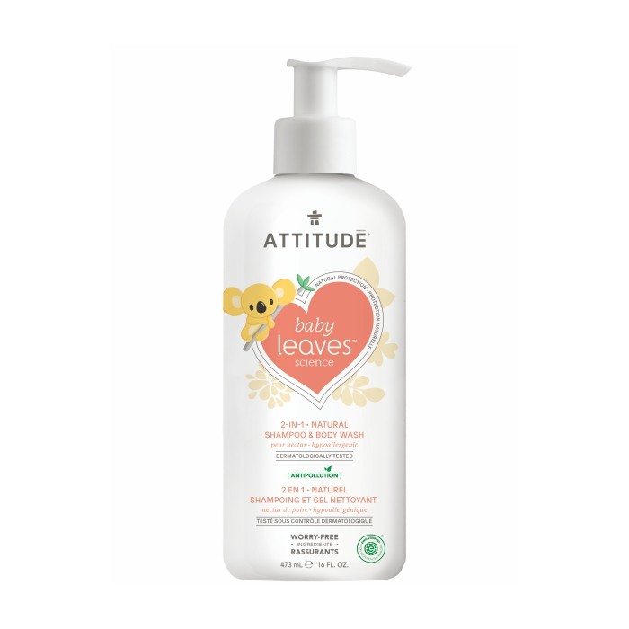 Attitude - Baby Leaves Natural 2in1 PEAR NECTAR 473ml