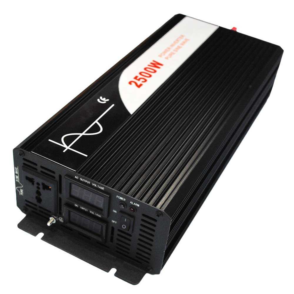 Car Power Inverter Pure Sine Wave DC 12VtoAC220V 2500W