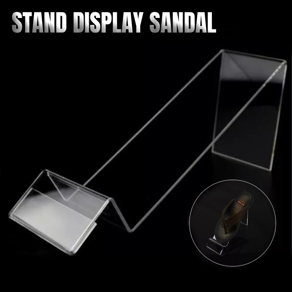 Stand Sepatu Akrilik - Acrylic Shoe Display - Holder Sandal Sepatu