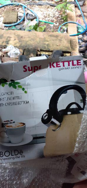 Super Kettle Whistling Bolde - Teko Bunyi Siul Genio Series - Kapasitas 3 L
