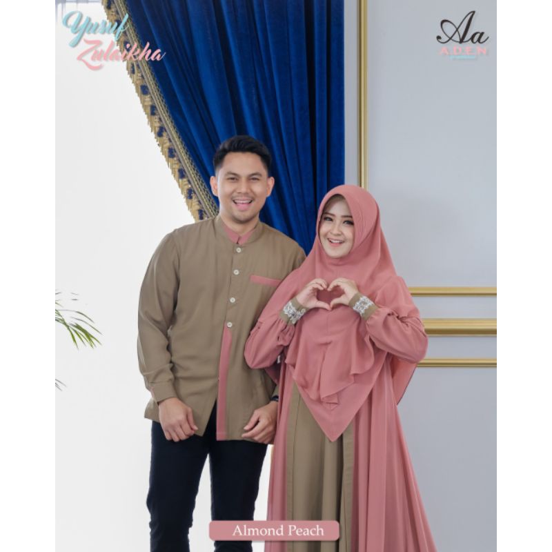 Sarimbit Zulaikha dan Koko Yusuf Peach almond Aden