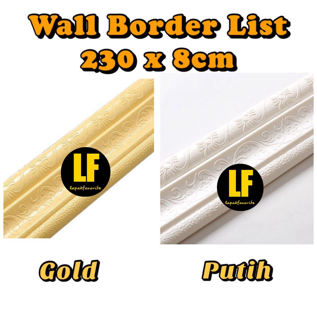 AA Wallpaper Dinding Bata 3D Foam 70cm x 77cm Premium Wallpaper Tebal 3MM-List 230cm x 8cm