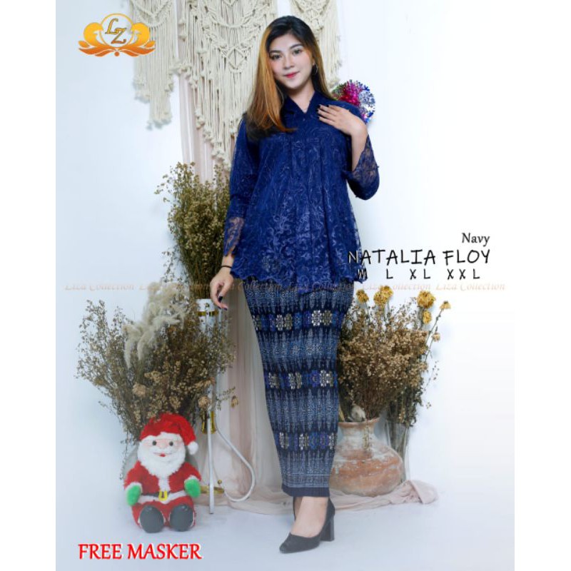 Kebaya Modern Kebaya Remaja Kebaya floy favorite warna nevy_mocca_dusty_Rose gold