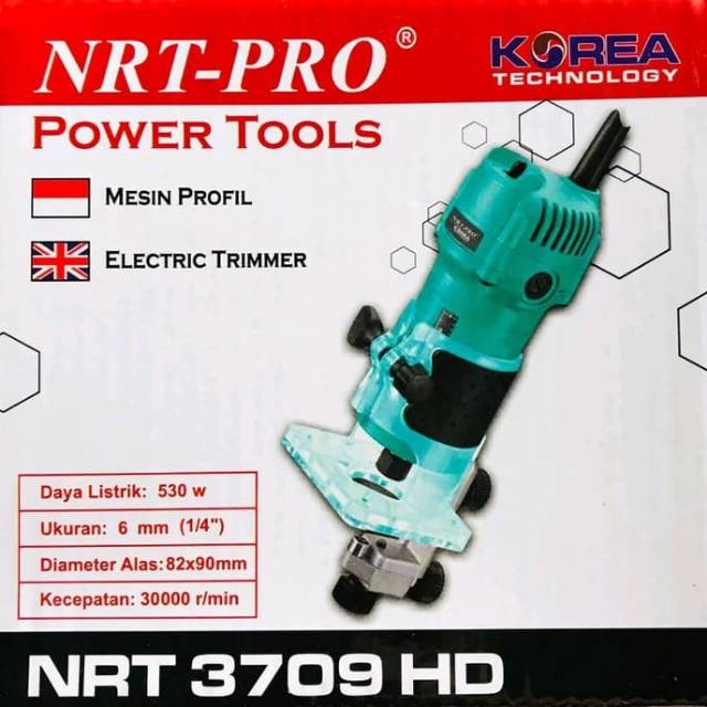 Mesin trimmer profil router 3709 HD nrt pro