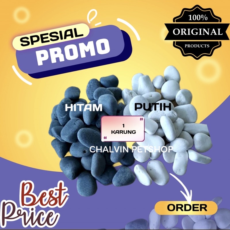 Batu Koral Kupang Putih Karungan