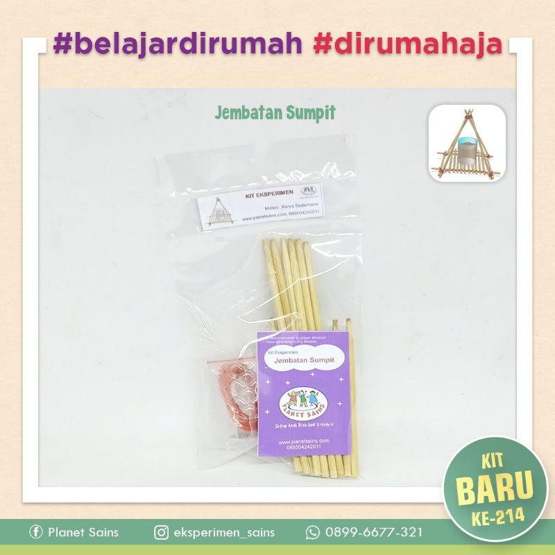 JEMBATAN SUMPIT - Kit Eksperimen - Mainan anak