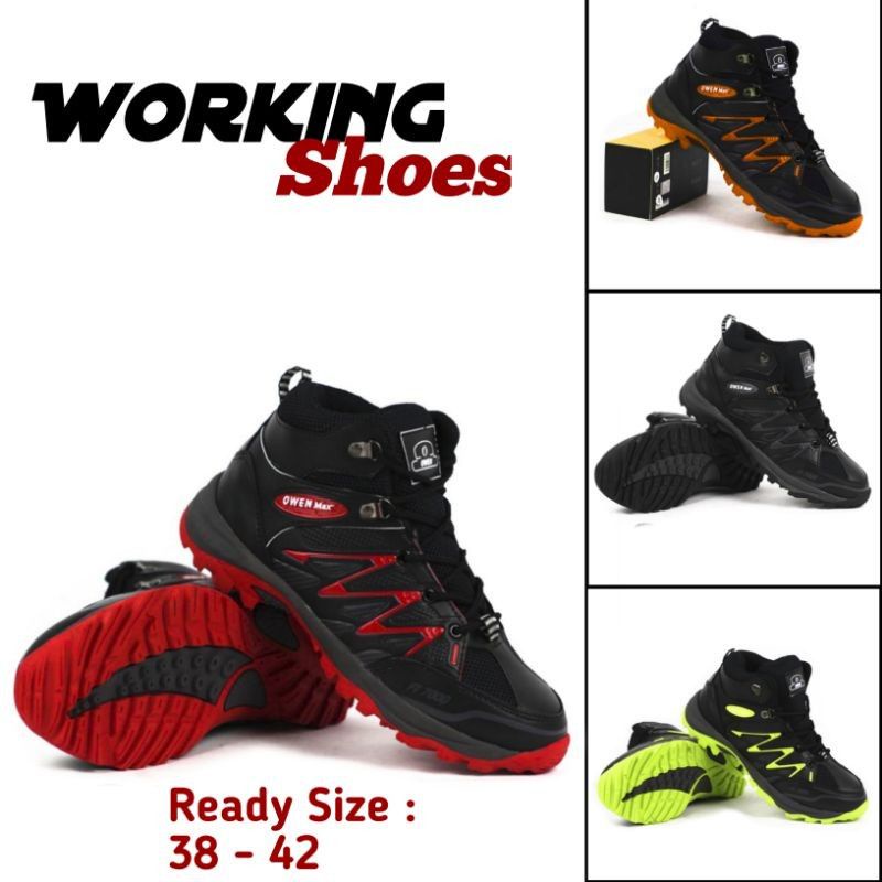 sepatu safety boots casual pria original import OWN BOOTS