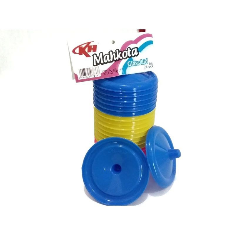 12 pcs Tutup Gelas plastik - Tutup Gelas - Tutup Gelas Plastik
