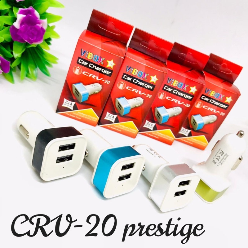 PROMO BATOK CHARGER MOBIL VIBOX OTG33 / CRV20 2USB ORIGINAL HIGH QUALITY CAR SAVER