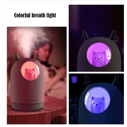 [TOSERBA_EMAK] - Taffware Air Humidifier Ultrasonic Aromatherapy Oil Diffuser RGB Pet Design 300ml