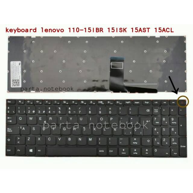 keyboard laptop lenovo ideapad 110 110 15AST 110 15IBR 110 15ACL 15ISK