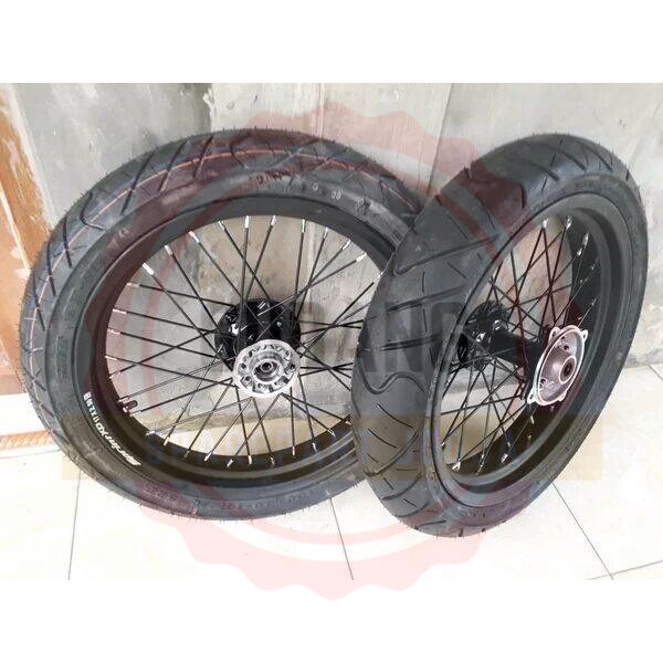 PAKET SUPERMOTO KLX SEMUA TIPE PAKET RODA DAN VELG SUPERMOTO KLX SEMUA TIPE BONUS PERAKITAN