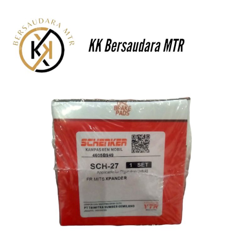 SCH-27 / BRAKE PAD SCHENKER / FR MITS : X-PANDER
