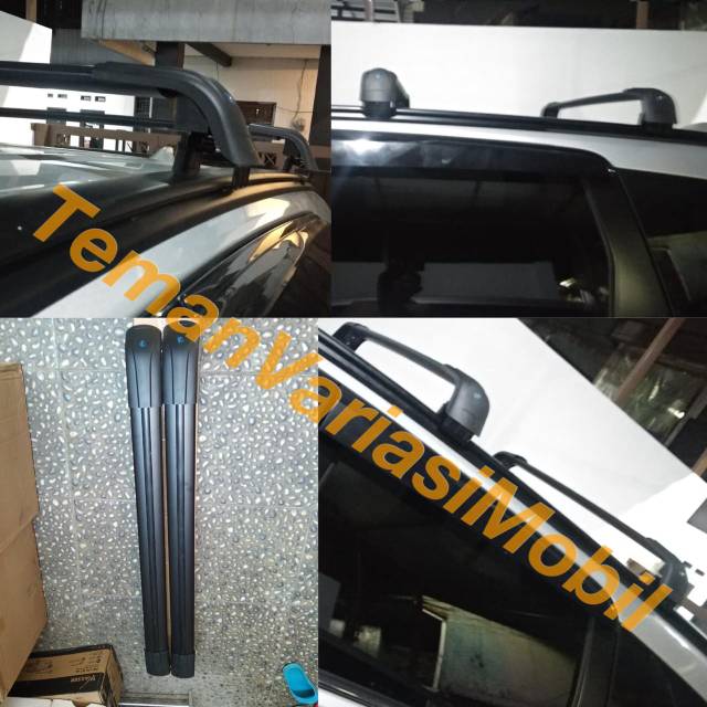 CROSS BAR ROOF RACK ATAS ATAP MOBIL JEPIT KE ROOF RAIL KHUSUS MOBIL ALL NEW RUSH ALL NEW TERIOS