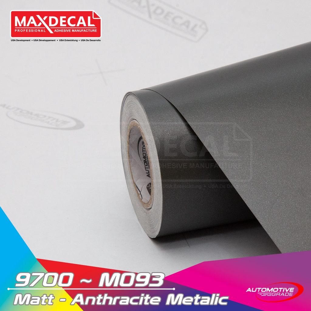 

[METERAN] MAXDECAL 9700 M093 MATTE ANTHRACITE METALIC 152cm sticker stiker skotlet wrap