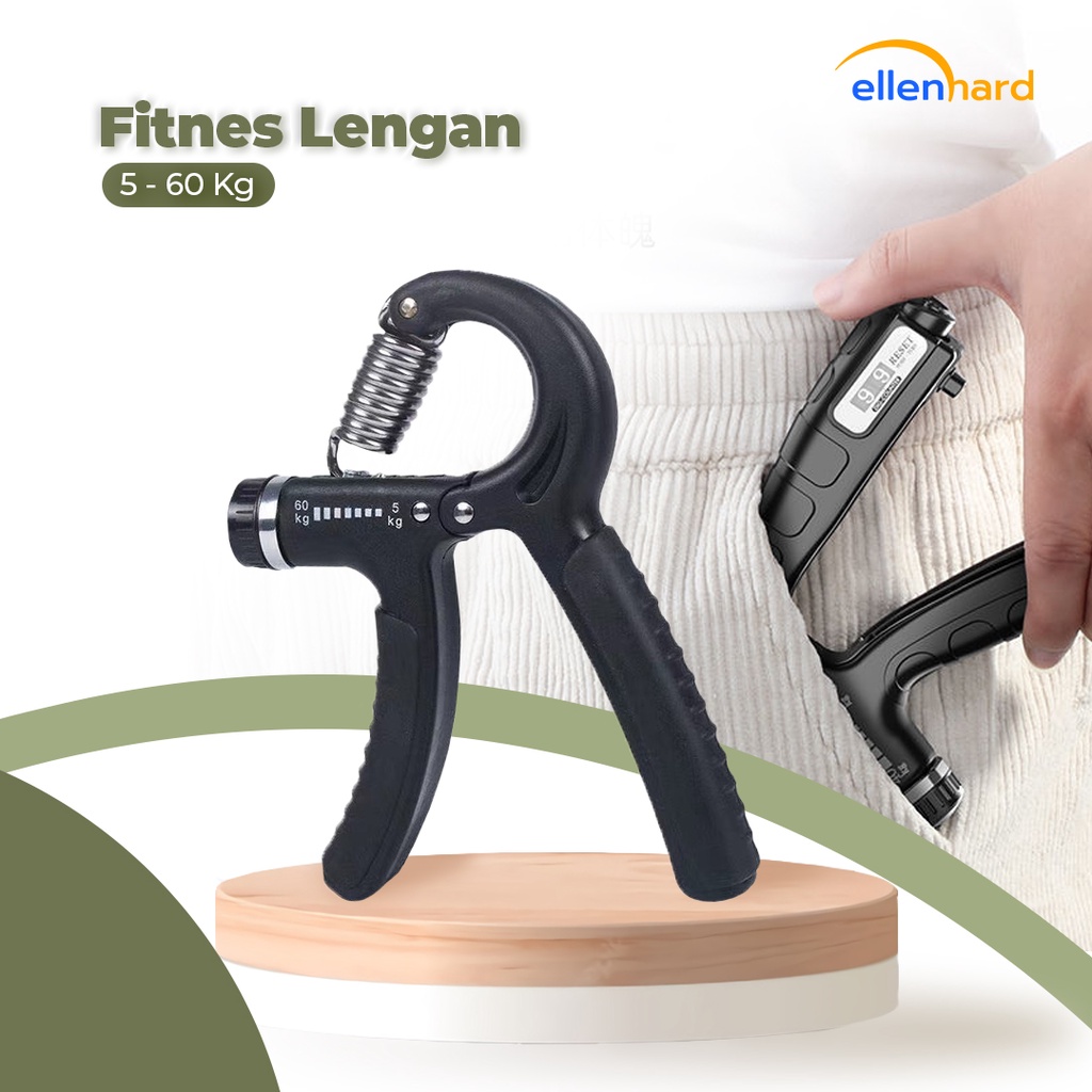 Hand Grip 5-40kg Alat Fitness Otot Lengan Tangan Adjustable Power