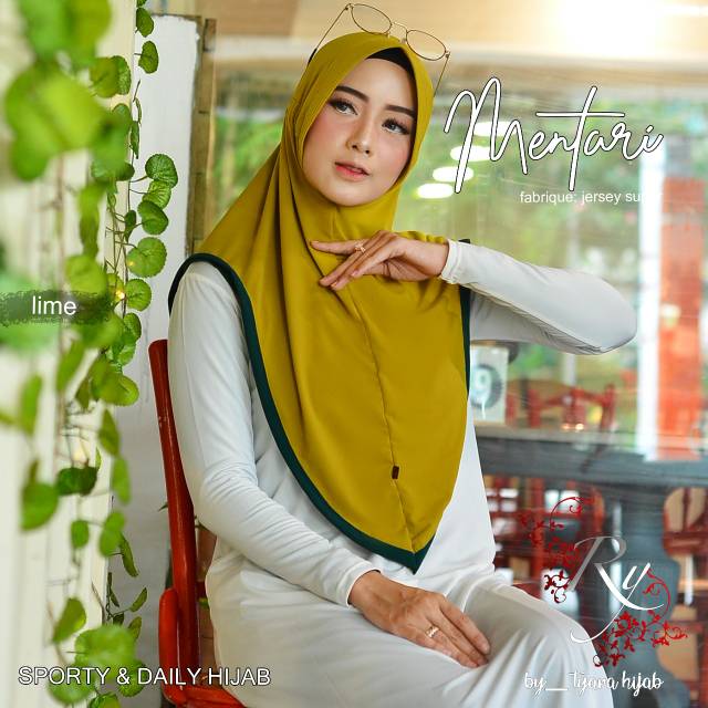 Bergo Serut Sporty &amp; Daily Hijab Mentari original Tyara Hijab