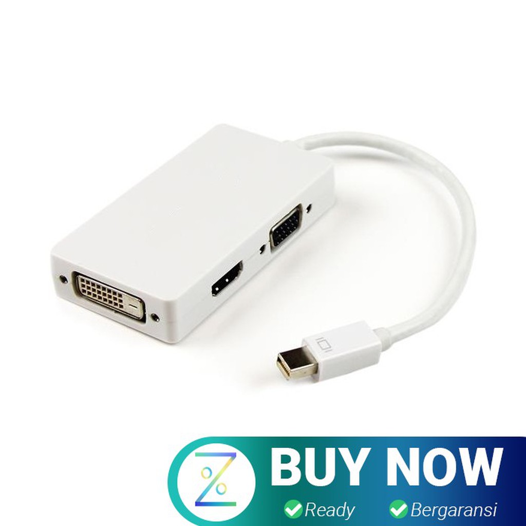 Konverter Mini Displayport ke HDMI/DVI/VGA (Thunderbolt Port Compatibl