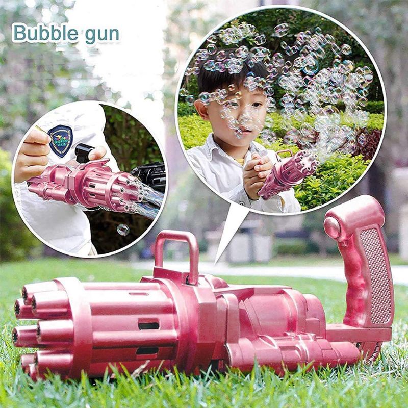 Bubble gun gatling bubble machine bubble gun 8 hole electric