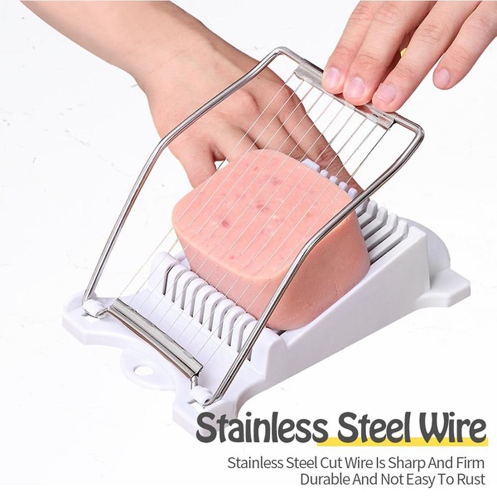 [Elegan] Manual Slicer Masak Keju Buah Alat Pemotong Kawat Makan Siang Daging Pisang Ham Cutter