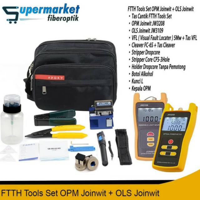 FTTH Tool Set Alat Kerja Fiber Optik OPM JOINWIT + OLS JOINWIT