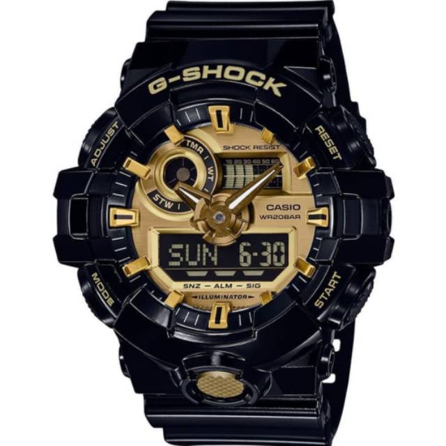 Jam Tangan Pria Casio G-Shock GA-710GB-1ADR Original