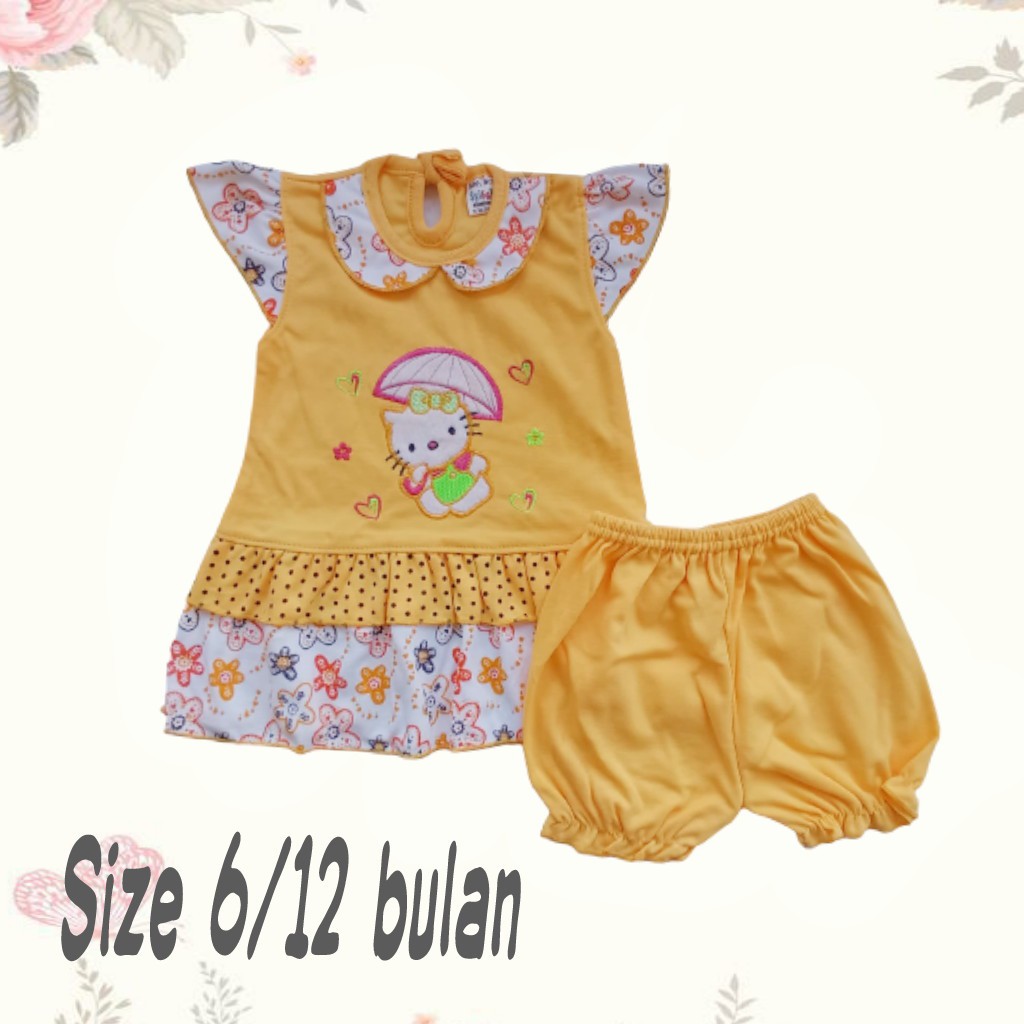 Baju Anak Perempuan Baju Bayi dress Perempuan 0-1 tahun