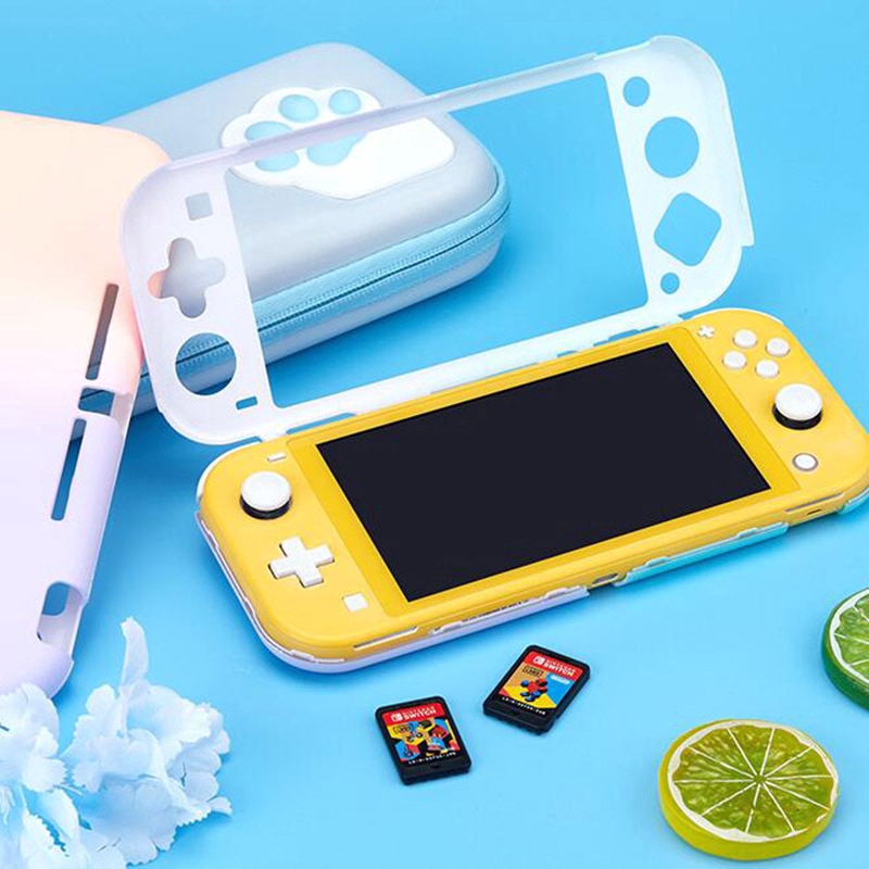 Hard Case Full Cover Depan Belakang Warna Gradasi Matte Kristal Untuk Konsol Nintendo Switch Lite