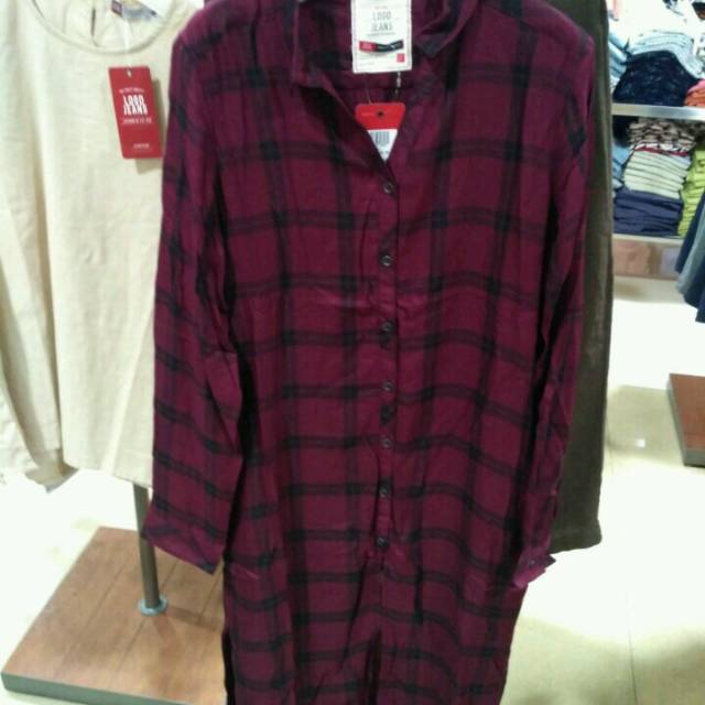 Kemeja tunik logo jeans